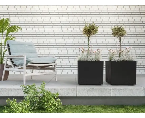 Горшок цветочный Lamela KARO ECO 36л антрацит Горшок цветочный Lamela KARO ECO 36л антрацит