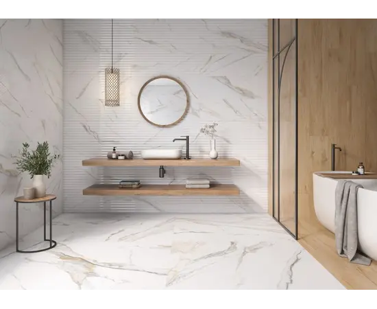 კაფელი HALKON CERAMICAS S.A. 30X90 PB VOGUE FLUTED ORO BRI R PRI