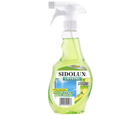 Средство для чистки стекол лимон Lakma 500мл SIDOLUX CRYSTAL Средство для чистки стекол лимон Lakma 500мл SIDOLUX CRYSTAL
