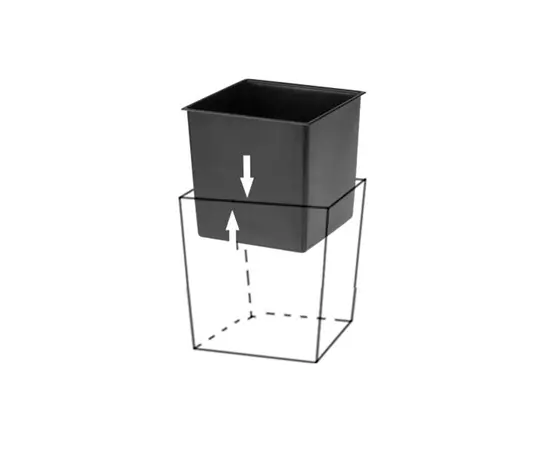 ქოთანი ყვავილის Lamela JUKA rattan planter white 25x25 სმ ქოთანი ყვავილის Lamela JUKA rattan planter white 25x25 სმ