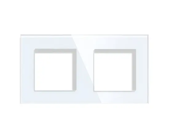 ჩარჩო Elegant Smart Home 2 მინის თეთრი ჩარჩო Elegant Smart Home 2 მინის თეთრი