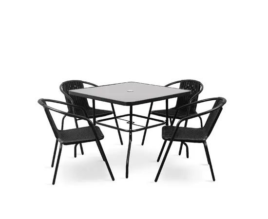 Set of garden furniture table 61x61x72 cm chair 57x70x65 cm
