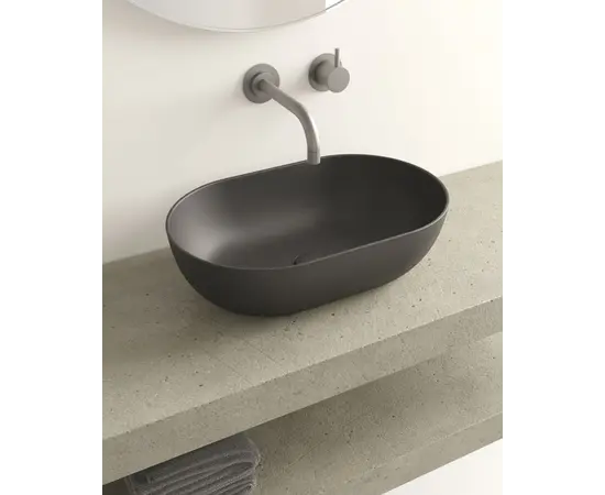 Washbasin stand GALASSIA Dream matt black 60x38 cm