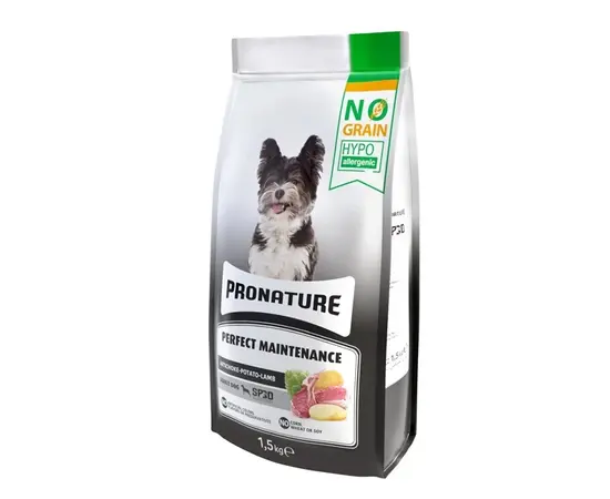 მშრალი საკვები მინი ჯიშის ძაღლისთვის PRONATURE ბატკნის ხორცით 1.5კგ