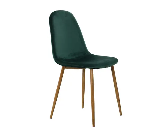 Chair CHARLTON VELVET GREEN OAK LEG 44x53x87 cm