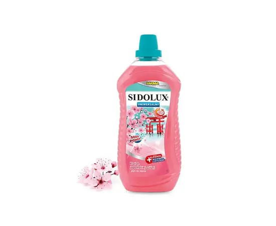 უნივერსალური საწმენდი საშუალება Sidolux ალუბალი 1 ლ