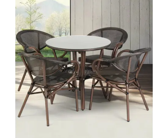 Garden furniture set table and 4 chairs ZT-0152B
