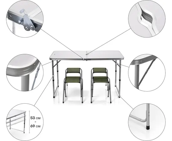 Garden furniture set folding