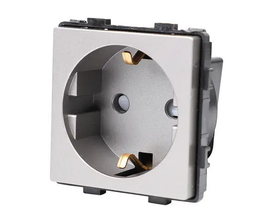 Socket without frame Socket Style 16A curtains grey