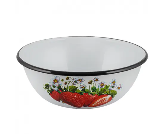 Enamel bowl 1,5l white 0308 2