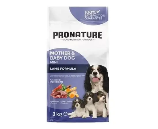 მშრალი საკვები მინი ჯიში/ლეკვი PRONATURE 3კგ