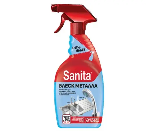 Polishing Spray for Metal 500 ml Sanita