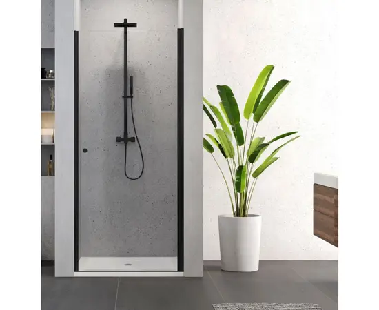 Shower door New Trendy Superia Black D-0333A 90x195cm 6 mm