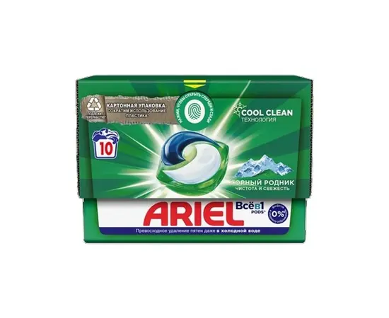 სარეცხი კაფსულები Ariel მთის წყარო 10x19.5 გ