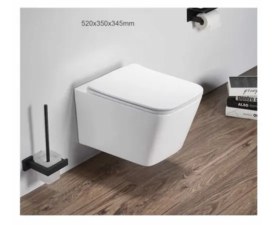 Wall hung toilet Pate B2351 Glossy white