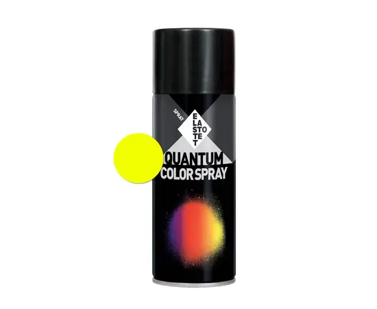 სპრეი საღებავი ფოსფორი Elastotet Quantum Color Spray F12 400ml ყვითელი