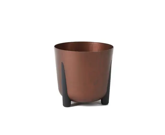Flower pot Lamela FRIDA 340 round planter - copper 19.4L