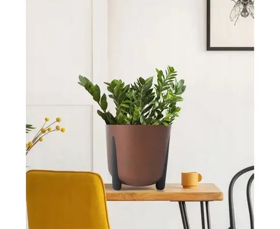 Flower pot Lamela FRIDA 340 round planter - copper 19.4L