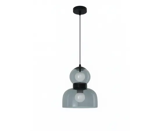 Hanger LED 10W 3000K smoked glass 12221/1 black