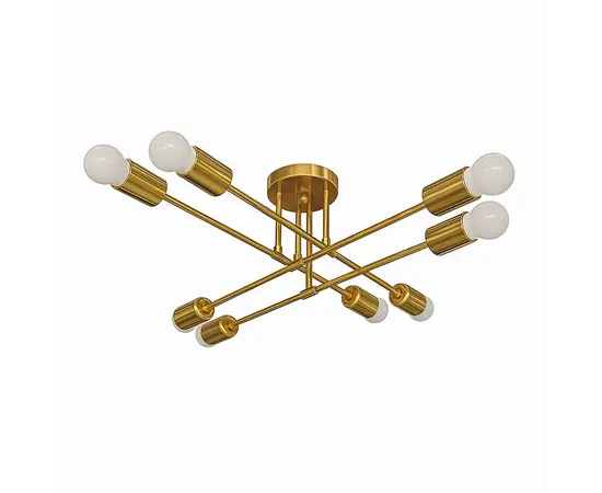 ჭაღი Bella Mita E27 8 0809-8 FG ოქროსფერი