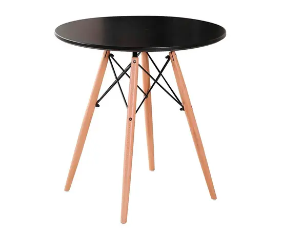 Стол кухонный 80 см черный