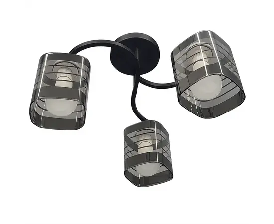 ჭაღი Bella Mita 2 E27 6299-2 BK+CR შავი ქრომი