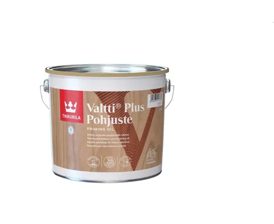 ხის პრაიმერი Tikkurila Valtti Plus Pohjuste 2.7 ლ გამჭვირვალე