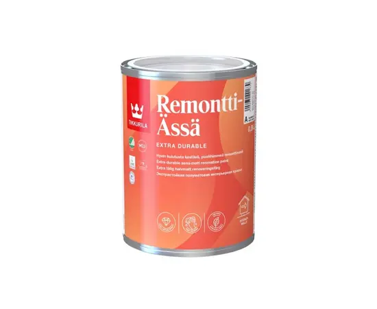 საღებავი ინტერიერის Tikkurila Remontti-Ässä C 2,7 ლ