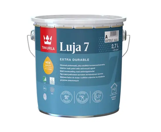 ინტერიერის საღებავი Tikkurila Luja 7 New C 2,7 ლ