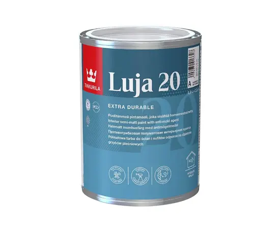 ინტერიერის საღებავი Tikkurila Luja 20 New A 0,9 ლ