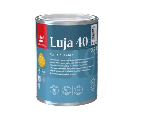 ინტერიერის საღებავი Tikkurila Luja 40 New A 0,9 ლ