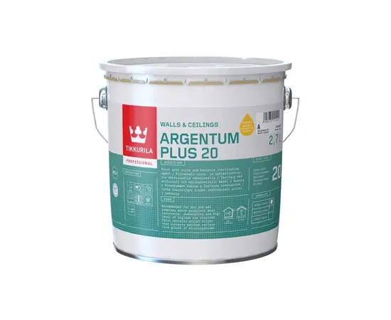 საღებავი ინტერიერის Tikkurila Argentum Plus 20 A 2,7 ლ
