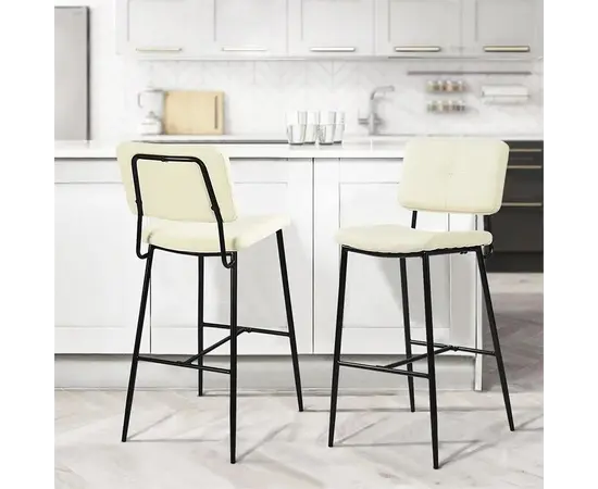 Барный стул Independence high bar bouton cream white