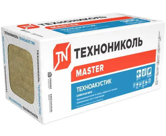 Mineral wool ТехноНиколь Technoacoustic 1200x600x50 5.76 m²