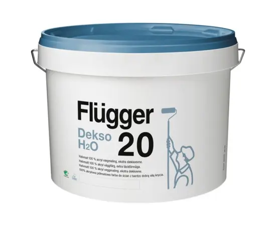 Washable interior paint Flugger Dekso 20 H2O 10 l white