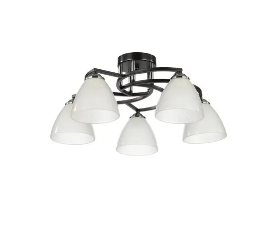 Люстра Bella Mita E27 5 70219-5 BK+CR черный хром