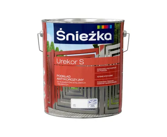 გრუნტი ანტიკოროზიული ლითონისთვის Sniezka Urekor S თეთრი 10 ლ
