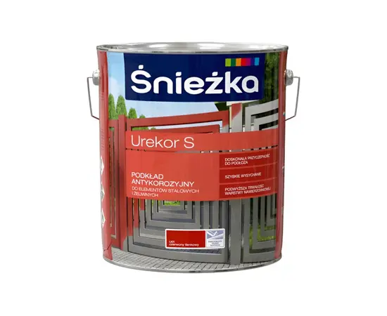 გრუნტი ანტიკოროზიული ლითონისთვის Sniezka Urekor S წითელი 10 ლ