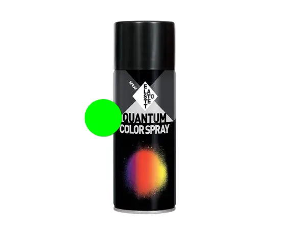 სპრეი საღებავი ფოსფორი Elastotet Quantum Color Spray F10 400ml მწვანე