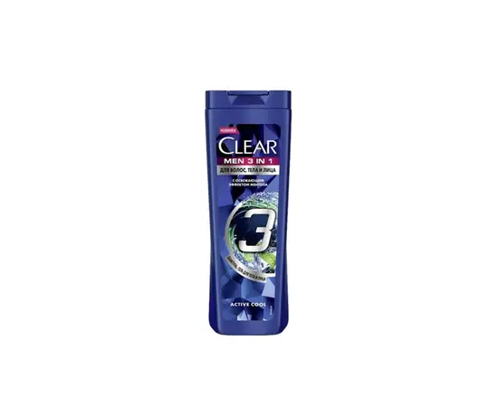 Шампунь для мужчин Clear 3 в 1 380 мл