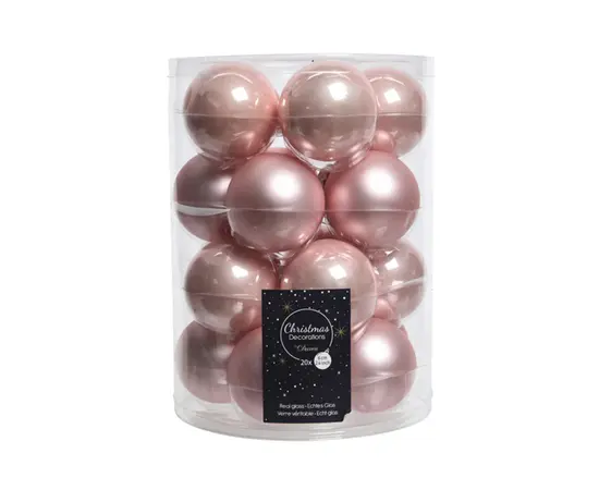 ნაძვის ხის ბურთი Baubles Glass 6 cm 20 pcs