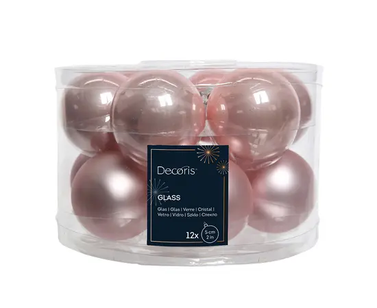 ნაძვის ხის ბურთი Baubles Glass 5 cm 12 pcs