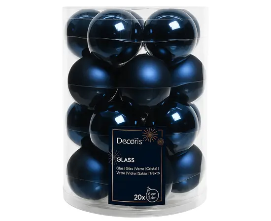 ნაძვის ხის ბურთი Baubles Glass 6 cm 20 pcs