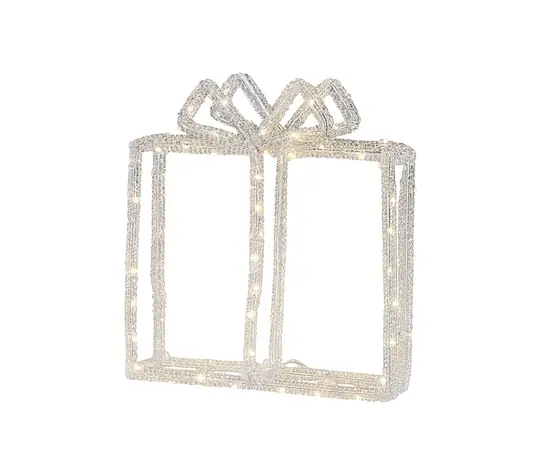 საახალწლო დეკორაცია მანათობელი სასაჩუქრე ყუთი 80 LED IP44 22 x 6 x 24.5 სმ