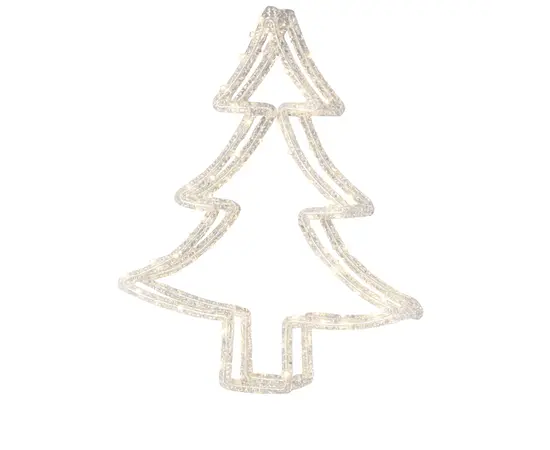 საახალწლო დეკორაცია მანათობელი ნაძვის ხე 80 LED IP44 30 x 6 x 33 სმ