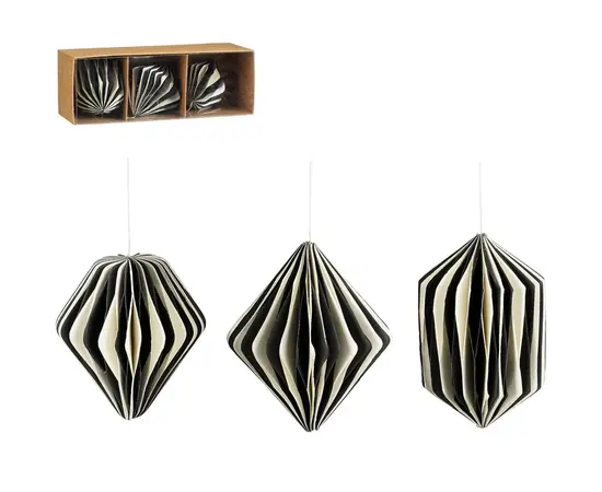 ნაძვის ხის სათამაშო ორნამენტები Mica Decorations 3 ცალი 12 x 12 სმ