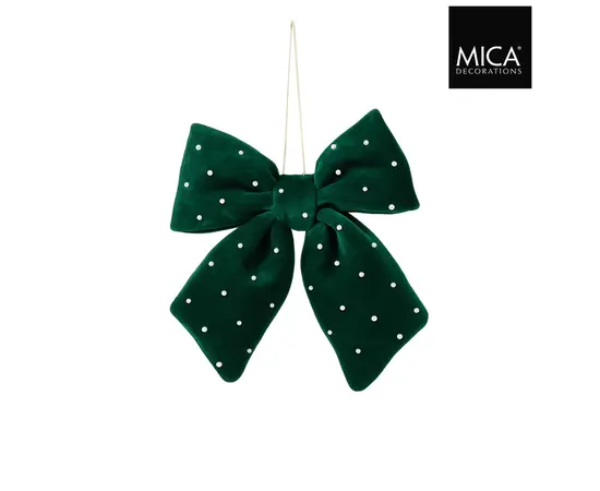 ნაძვის ხის სათამაშო ბაფთა Mica decorations 15 x 3 x 17 სმ მწვანე