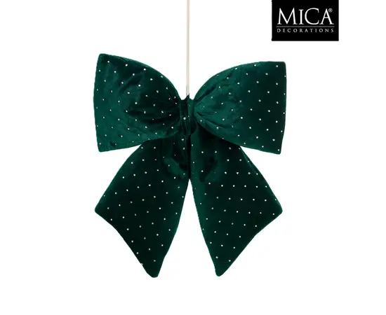 ნაძვის ხის სათამაშო ბაფთა Mica decorations 30 x 6 x 34 სმ მწვანე