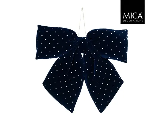 ნაძვის ხის სათამაშო ბაფთა Mica decorations 30 x 6 x 34 სმ ლურჯი