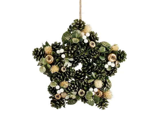 საახალწლო გირლანდა ვარსკვლავის ფორმის Mica Decorations 9 x 34 სმ